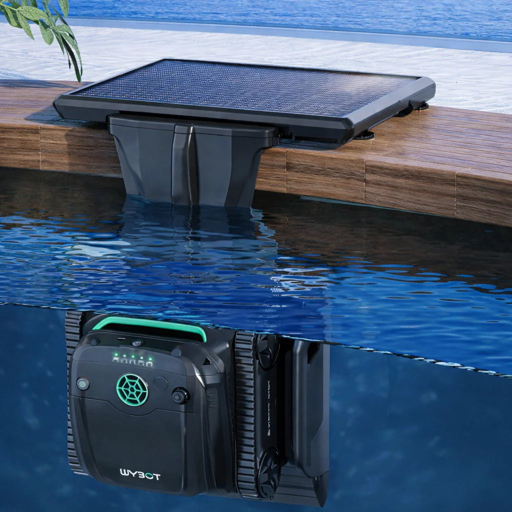 Robot S2 recharge solaire/vision IA de Wybot sans fil pour piscines creusées - Image 2