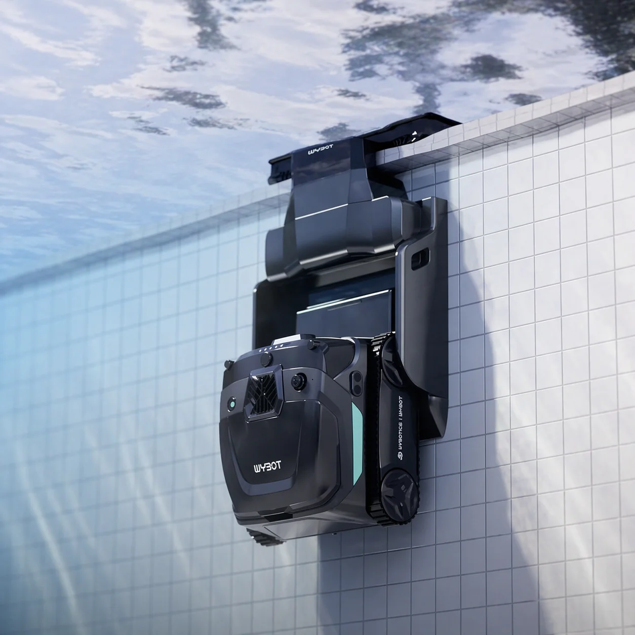 Robot S3 recharge solaire/vision IA de Wybot sans fil pour piscines creusées - Image 2