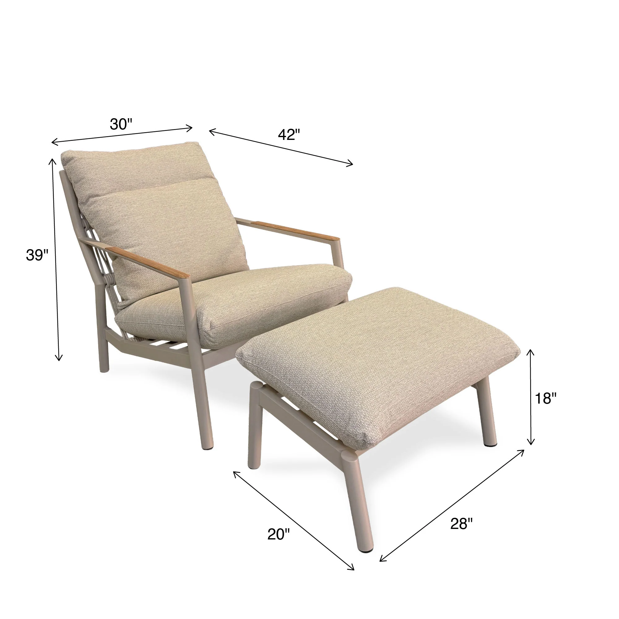 Chaise Palmas avec repose-pieds - Image 6
