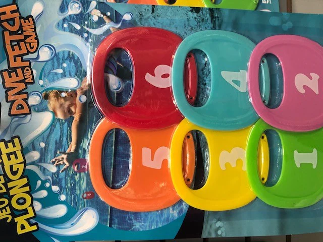 Ensemble de 6 disques lestes et numérotes