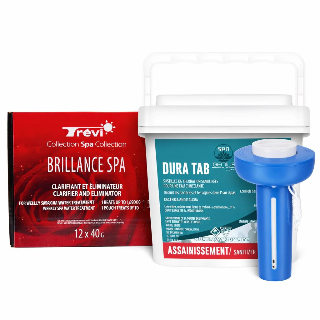 Ensemble essentiel de chlore pour le spa