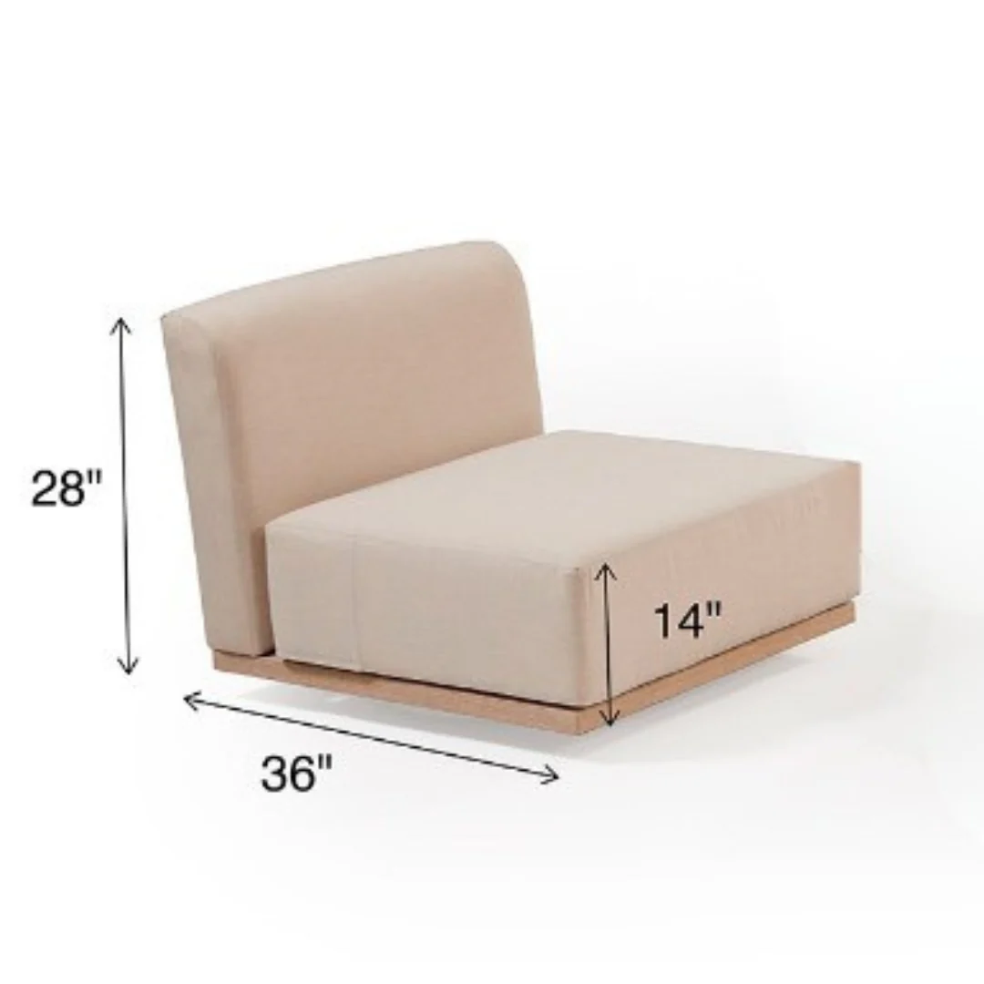 Fauteuil pivotant Varsovie 1 place beige - Démonstrateur avec imperfections - Image 4