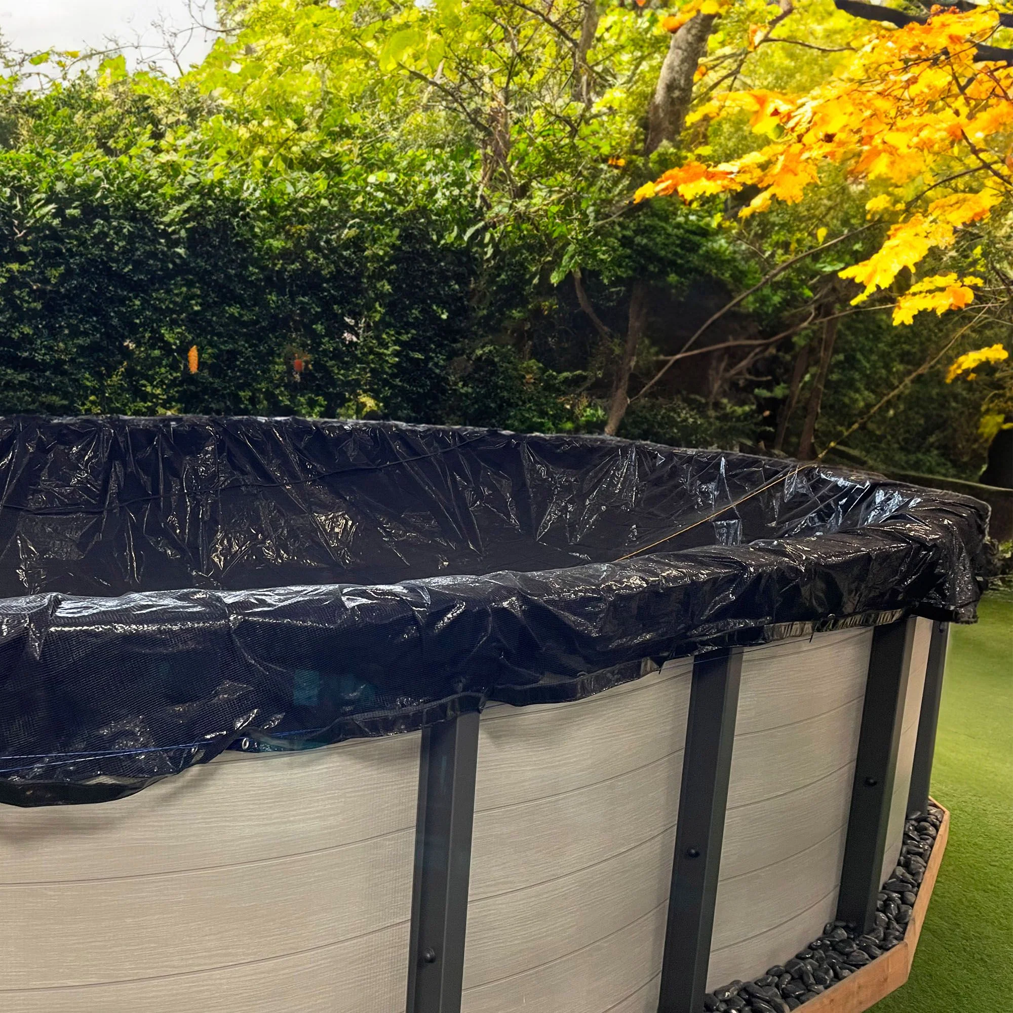 Toile opaque pour piscine hors terre ronde