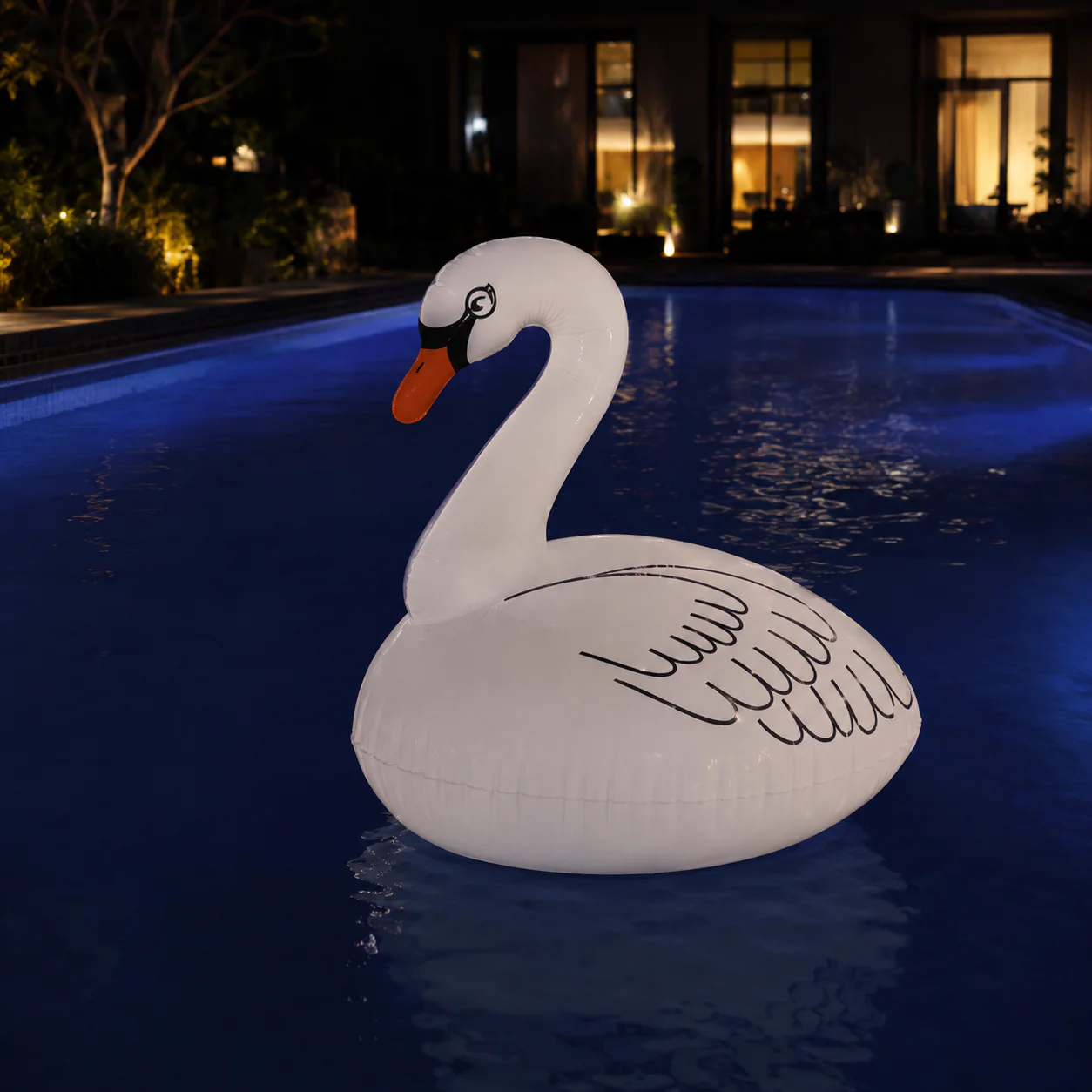 Lampe solaire gonflable en forme de cygne pour piscine et spa - CT212SW - Image 2