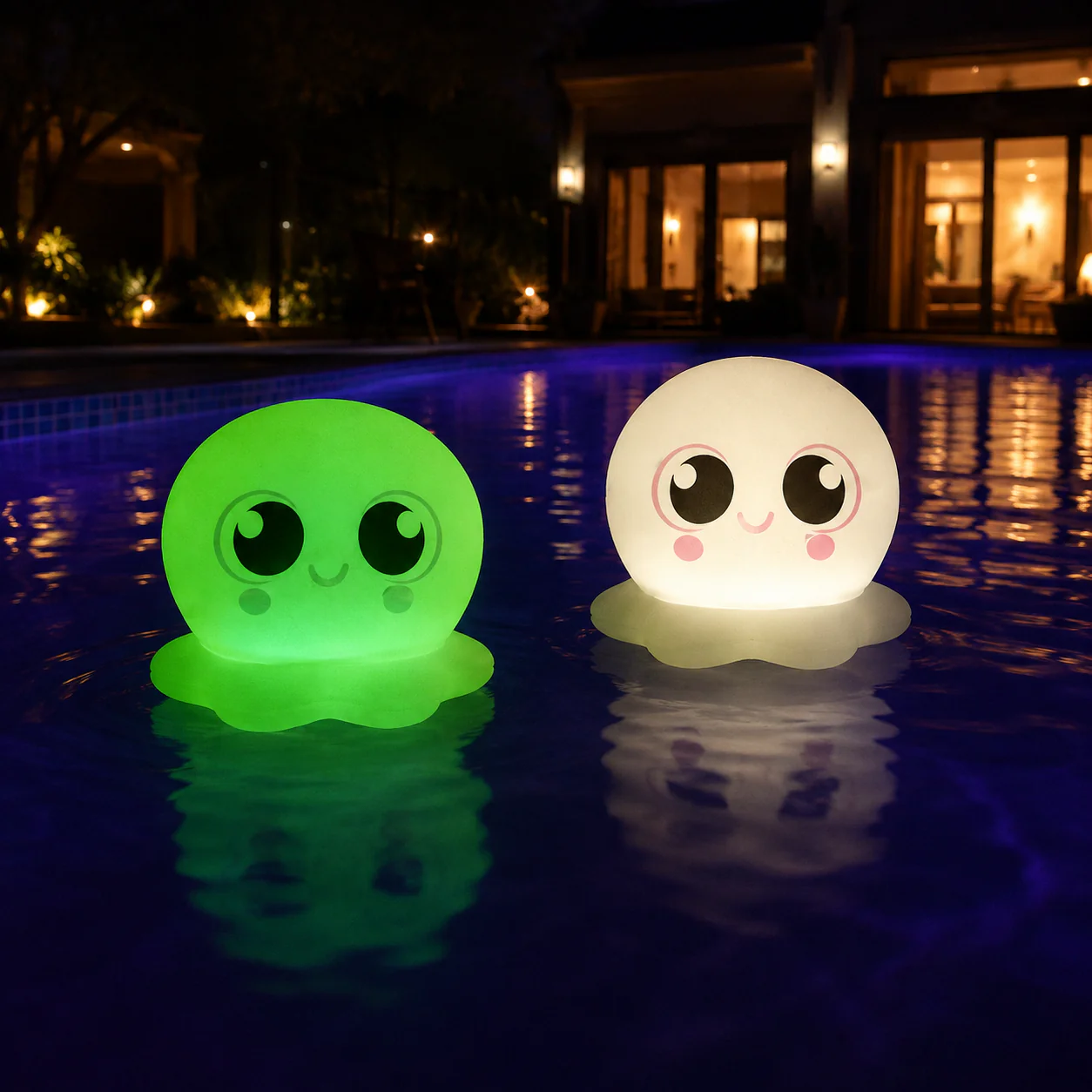 Lampe solaire gonflable en forme de pieuvre pour piscine et spa - CT217 - Image 2