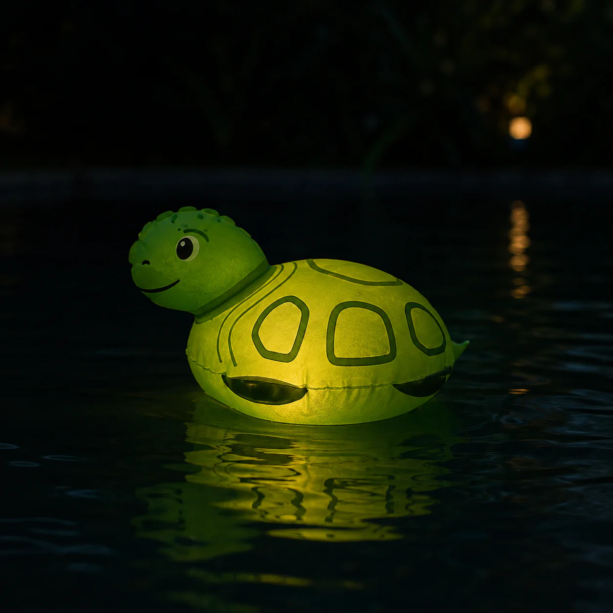 Lampe solaire gonflable en forme de tortue pour piscine et spa - CT311 - Image 2