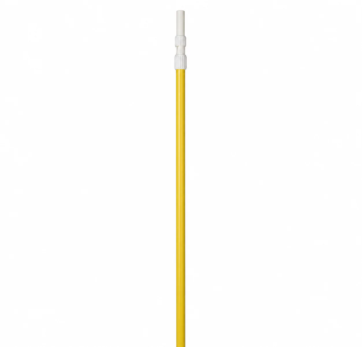 Manche téléscopique non conducteur jaune et blanc