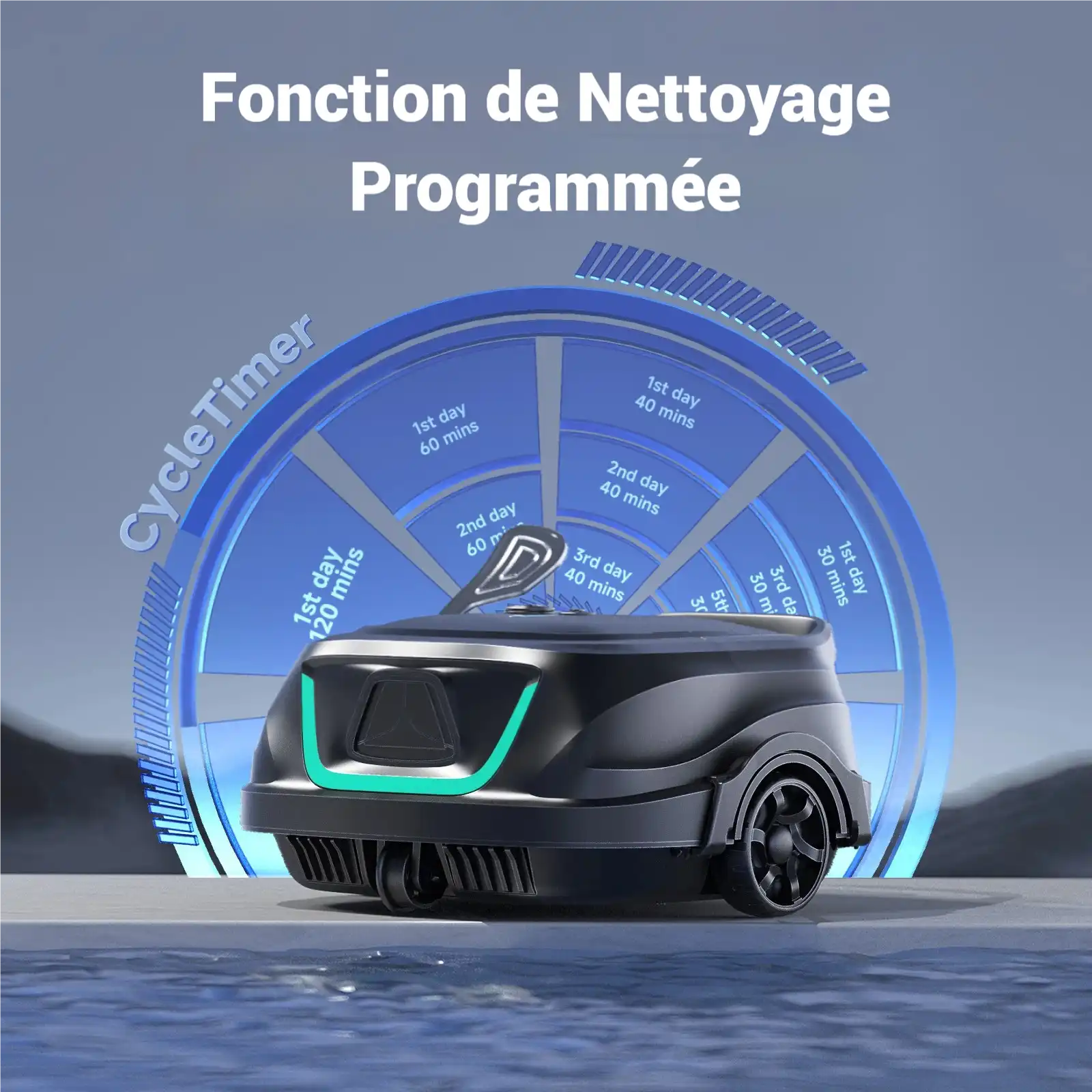 Robot A1 de Wybot sans fil pour piscines hors terre - Image 5