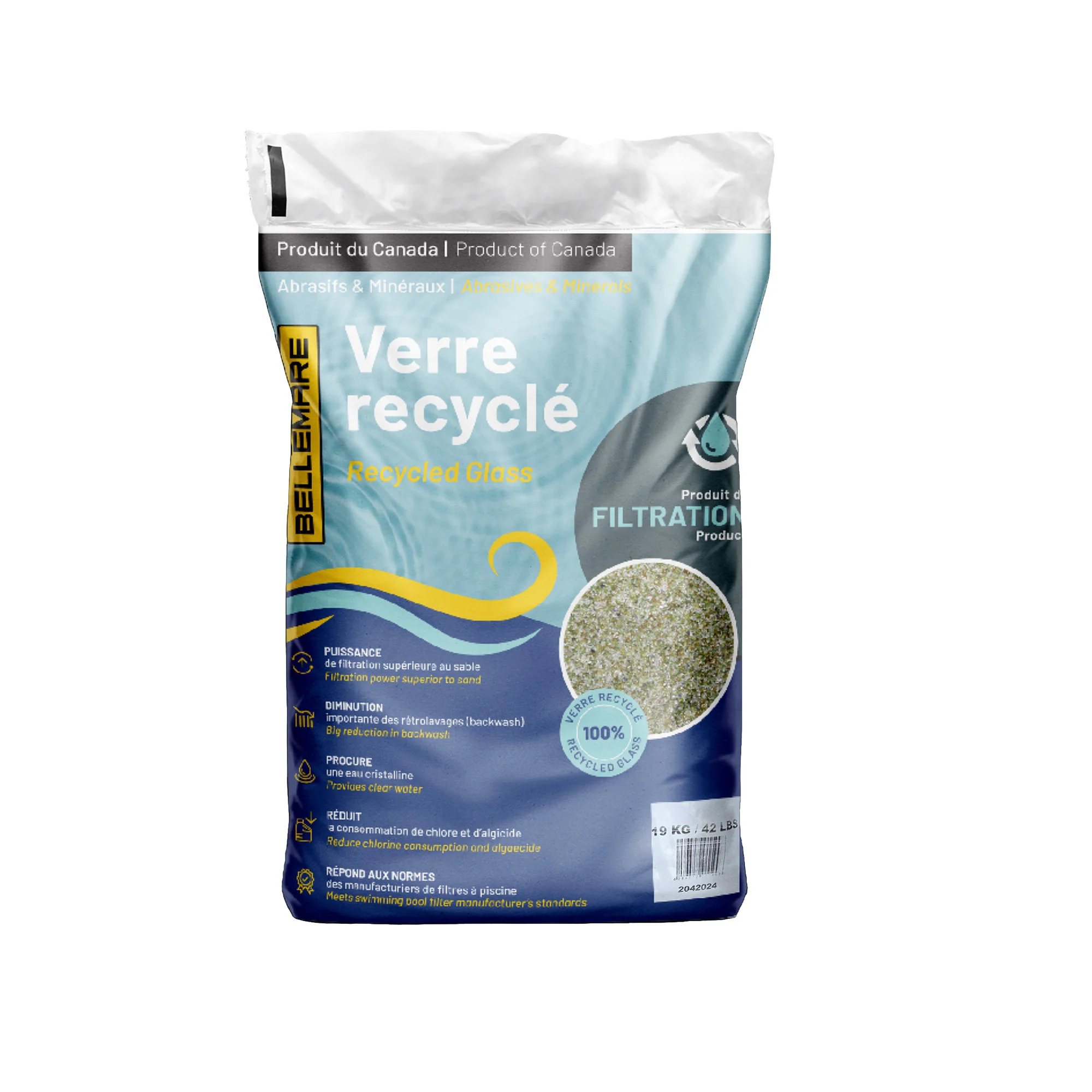 Sac de verre de filtration 42LBS - Image 2